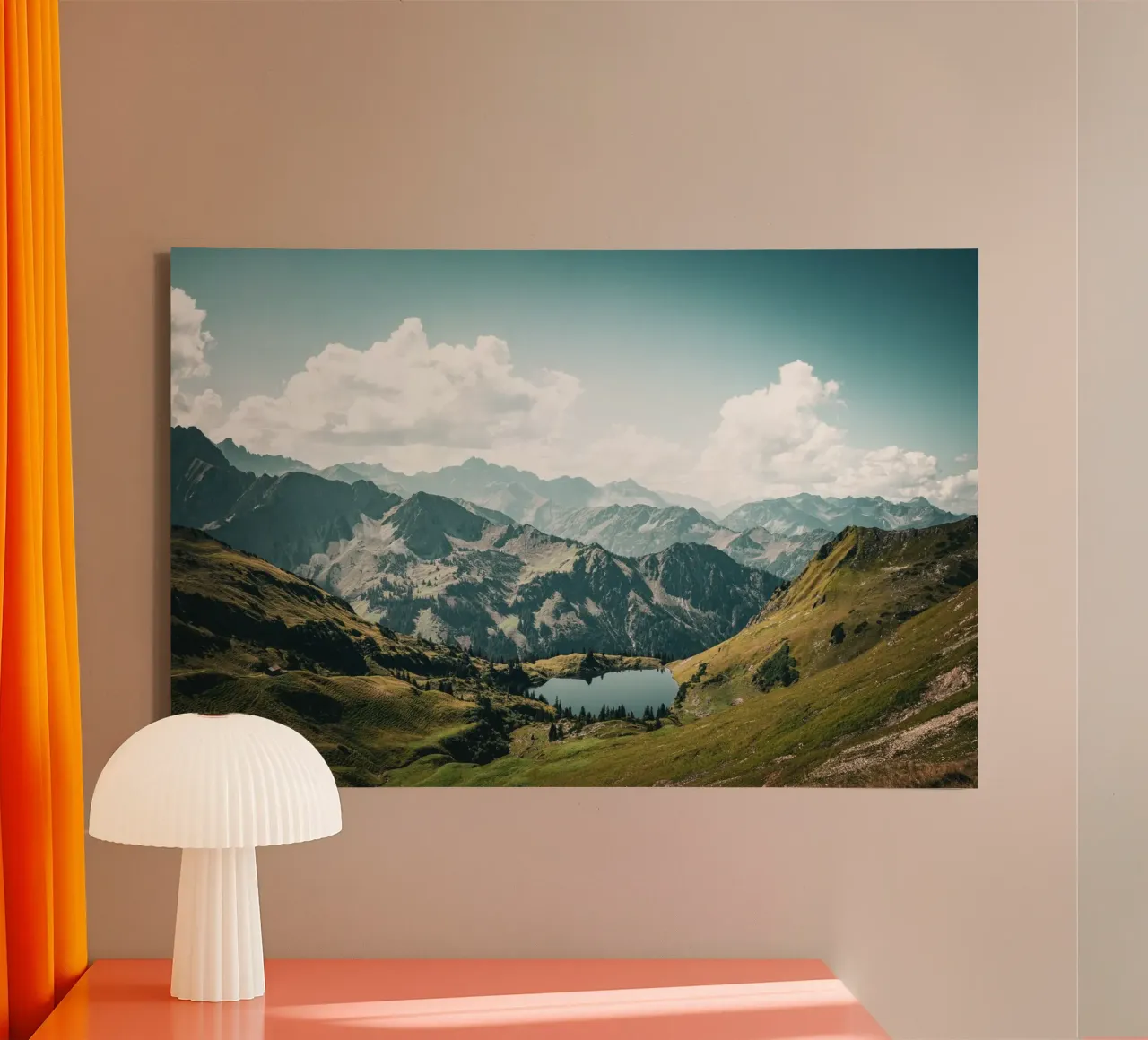 Bergsee Allgäu canvas by Flo Klein