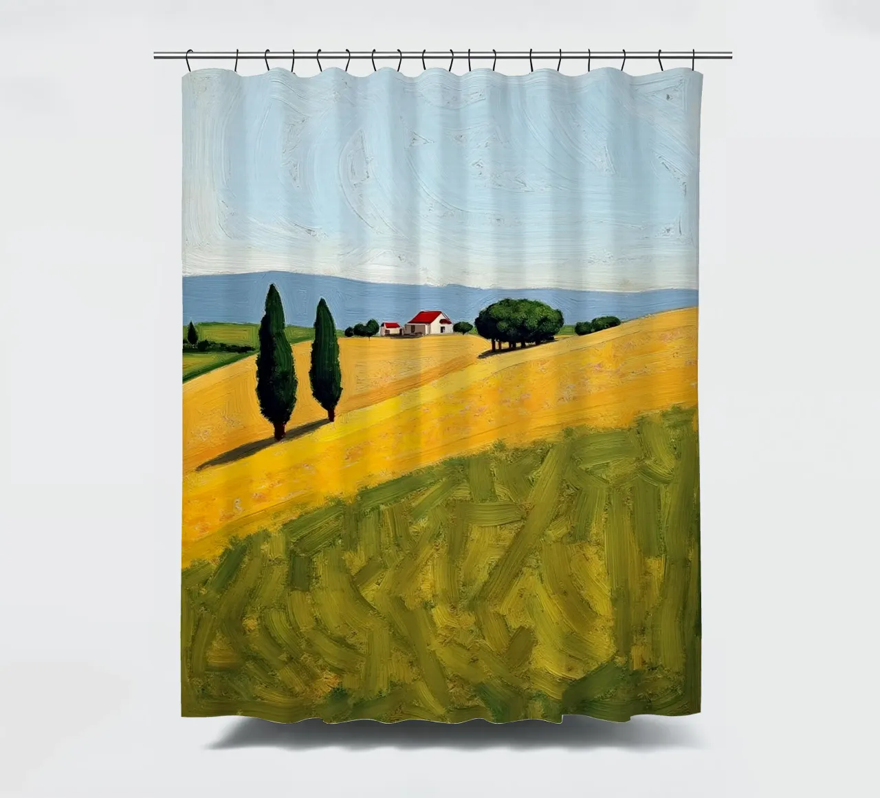 Timeless Tuscany shower curtain by Indigo Rain
