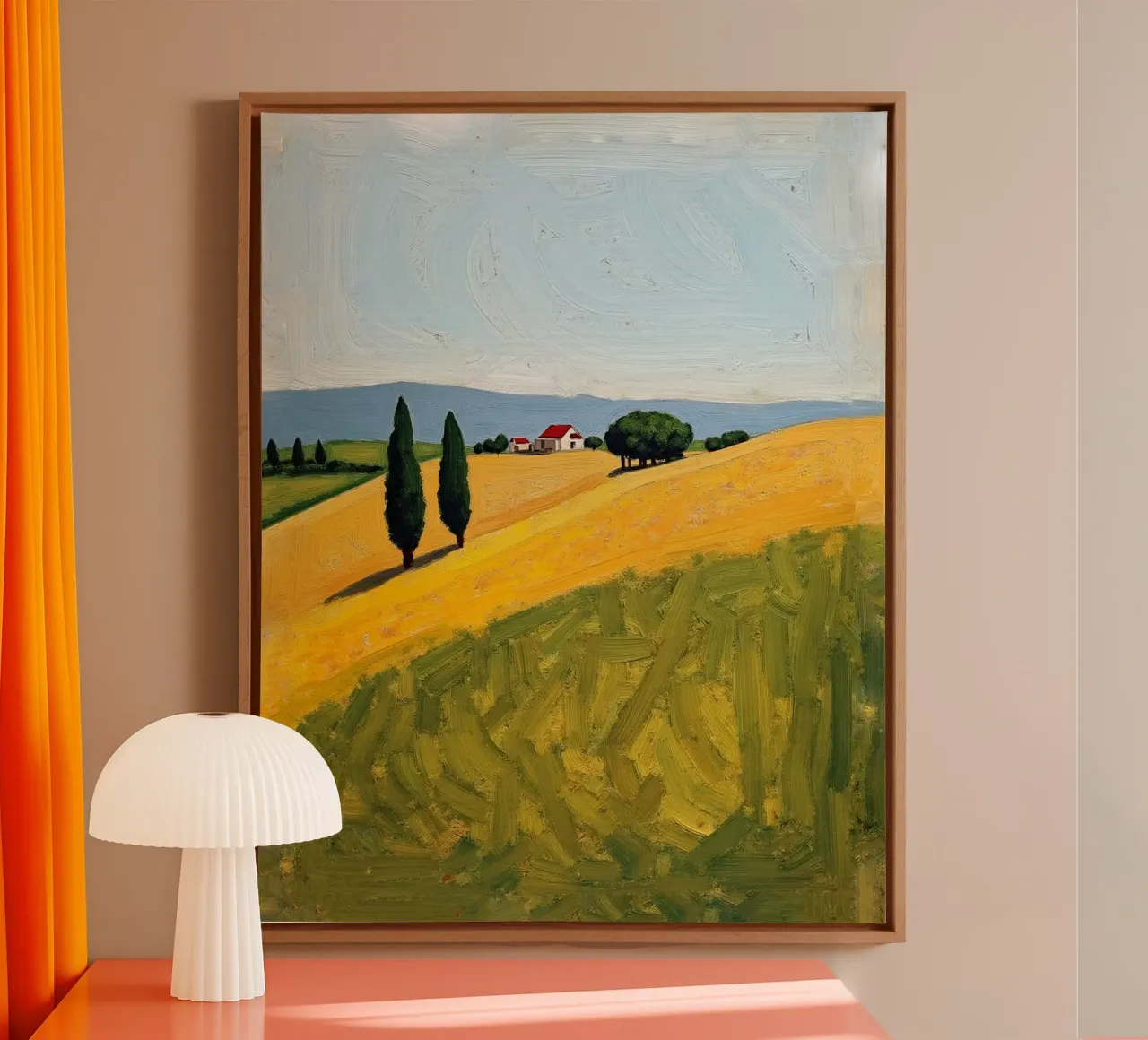 Timeless Tuscany tela con Cornice a cassetta da Indigo Rain