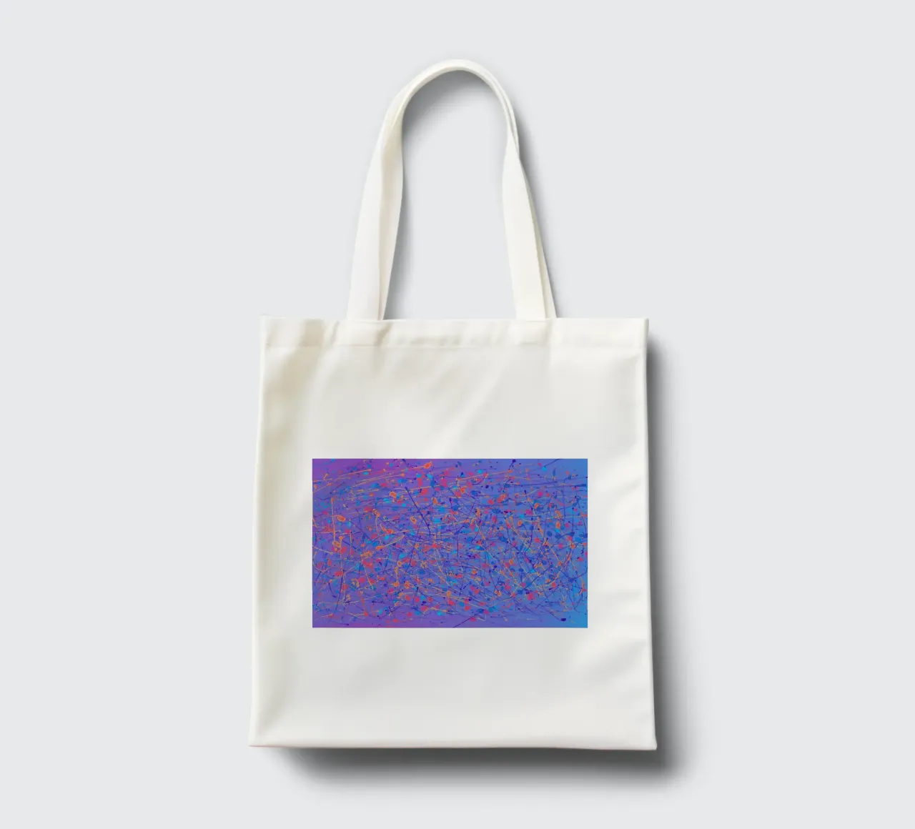 Liveliness II abstract tote bag by DLart