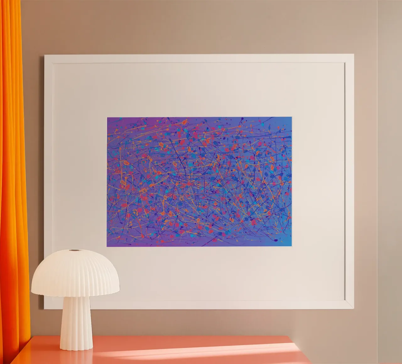 Vivacité II abstrait poster de DLart