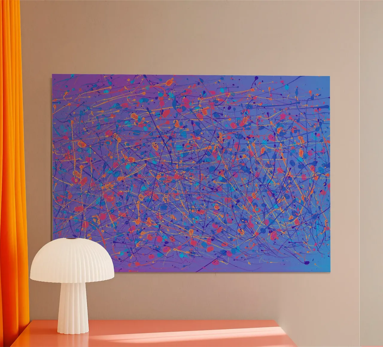 Vivacité II abstrait poster de DLart