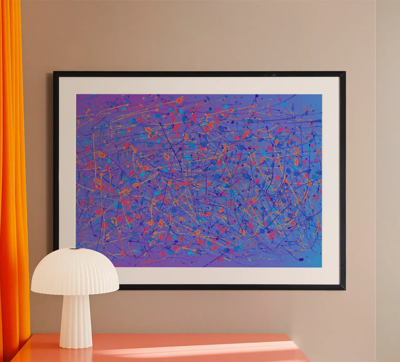 Vivacité II abstrait poster de DLart