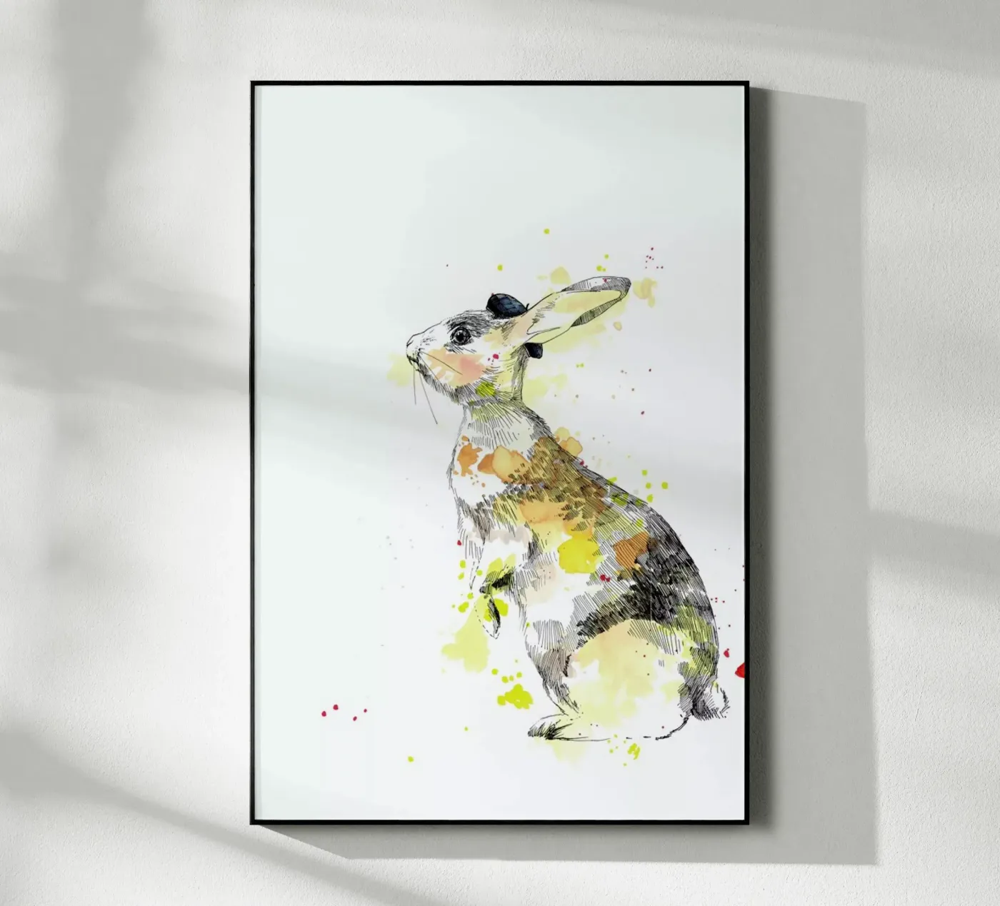 Häschen acrylic glass by WALLstories