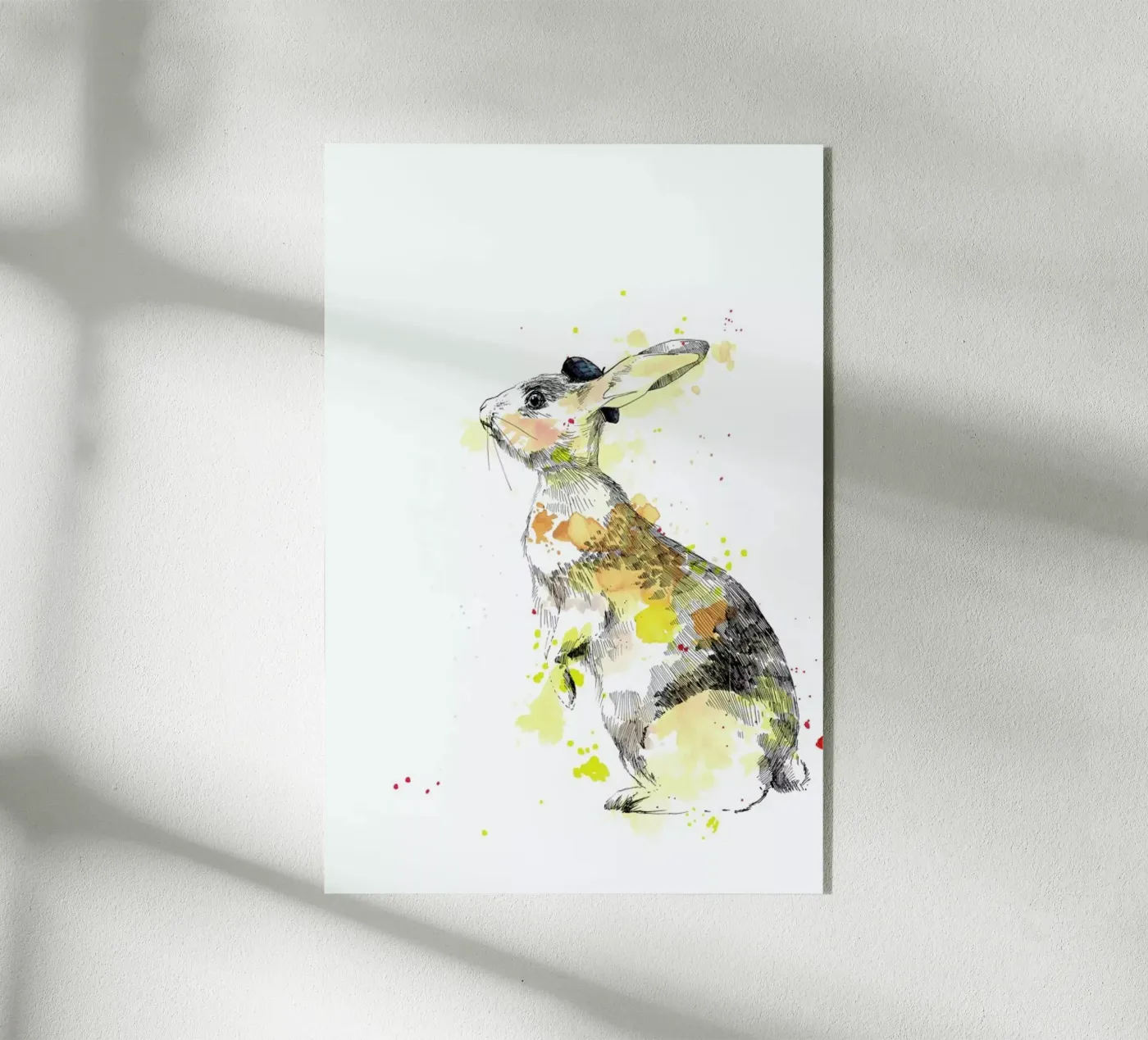 Häschen acrylic glass by WALLstories