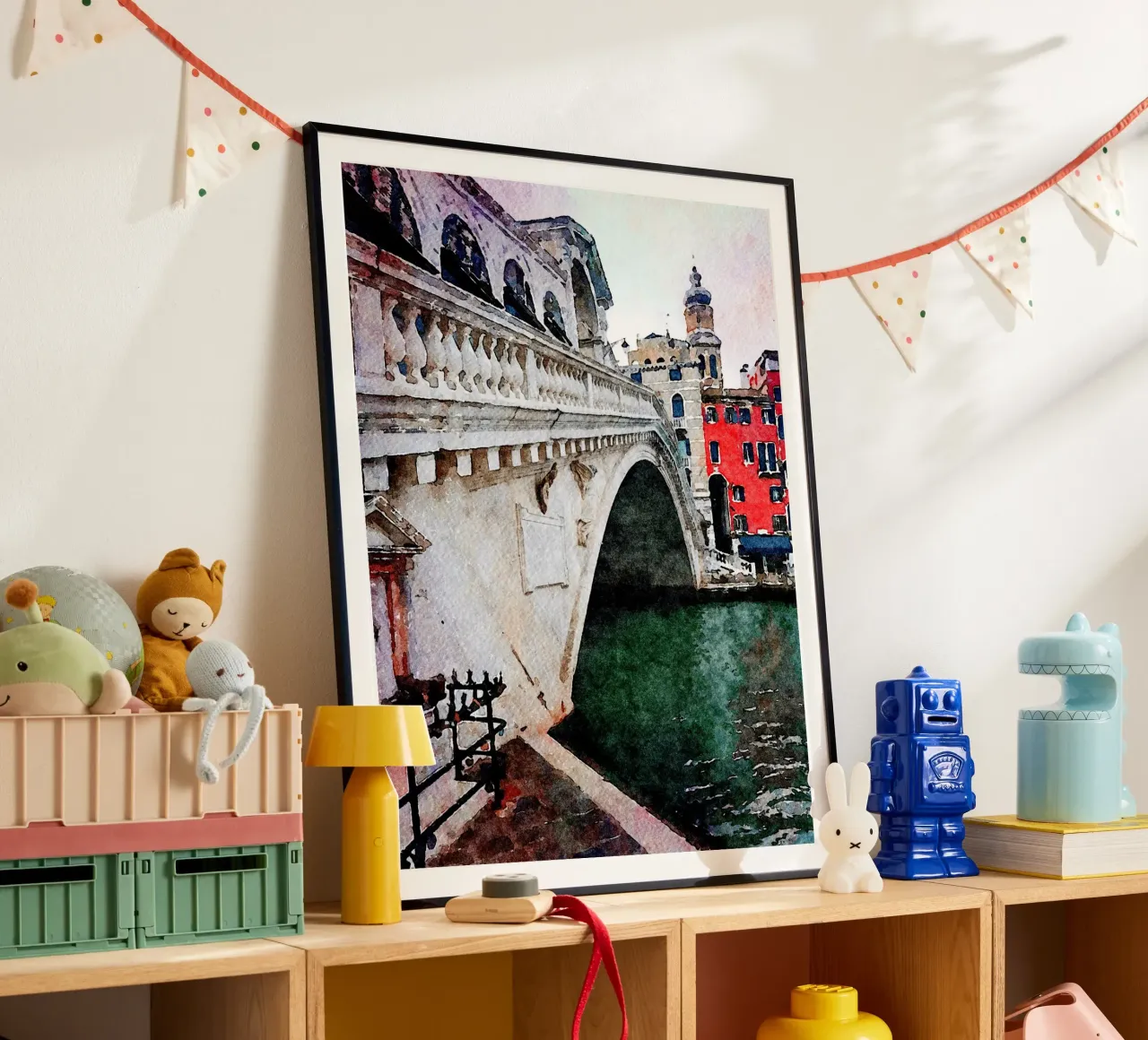 Rialto poster con telaio in plastica da Massimo Frascogna