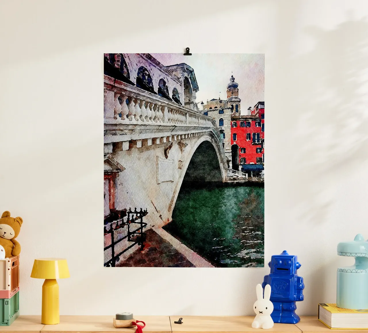 Rialto poster con telaio in plastica da Massimo Frascogna