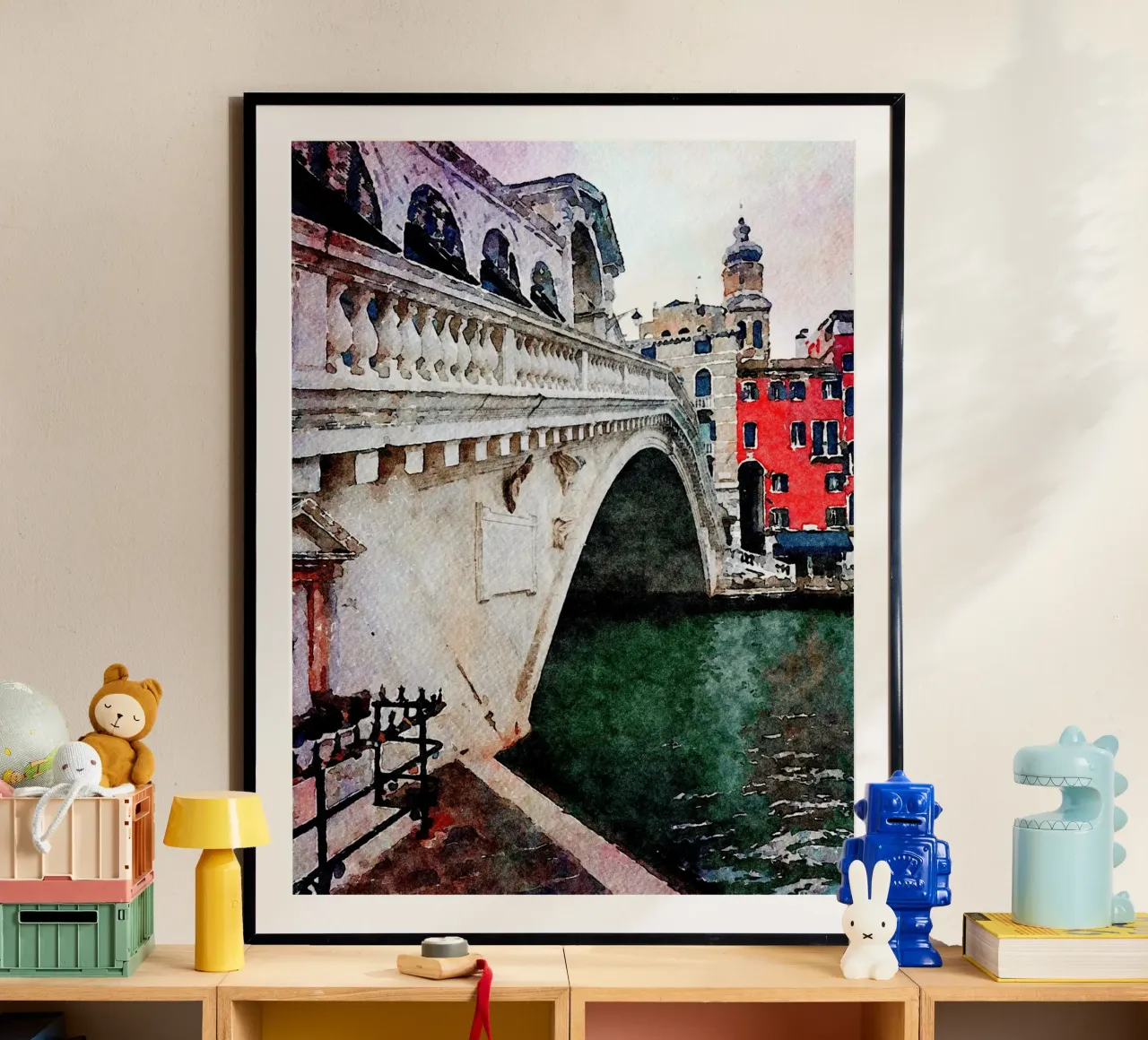 Rialto poster con telaio in plastica da Massimo Frascogna