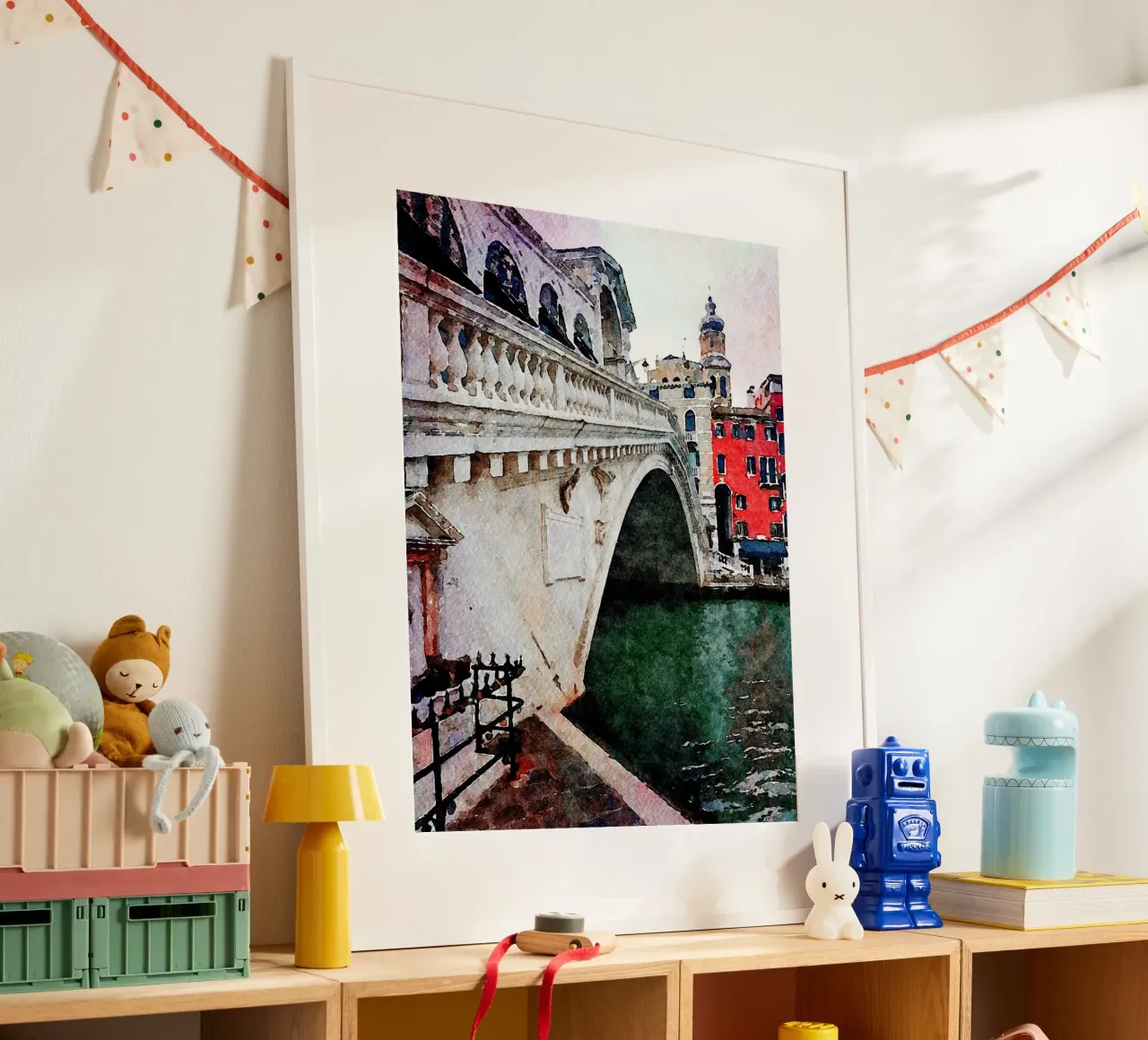 Rialto poster con telaio in plastica da Massimo Frascogna