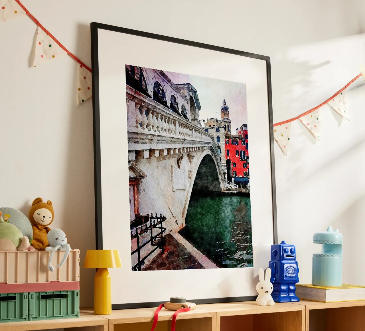 Rialto poster con telaio in plastica da Massimo Frascogna