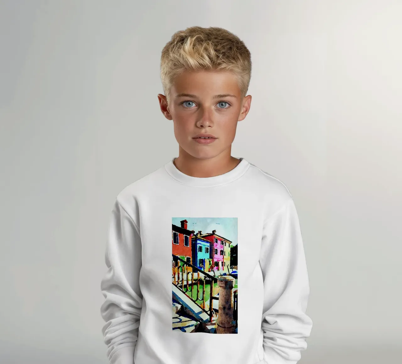 Burano felpa bambino da Massimo Frascogna