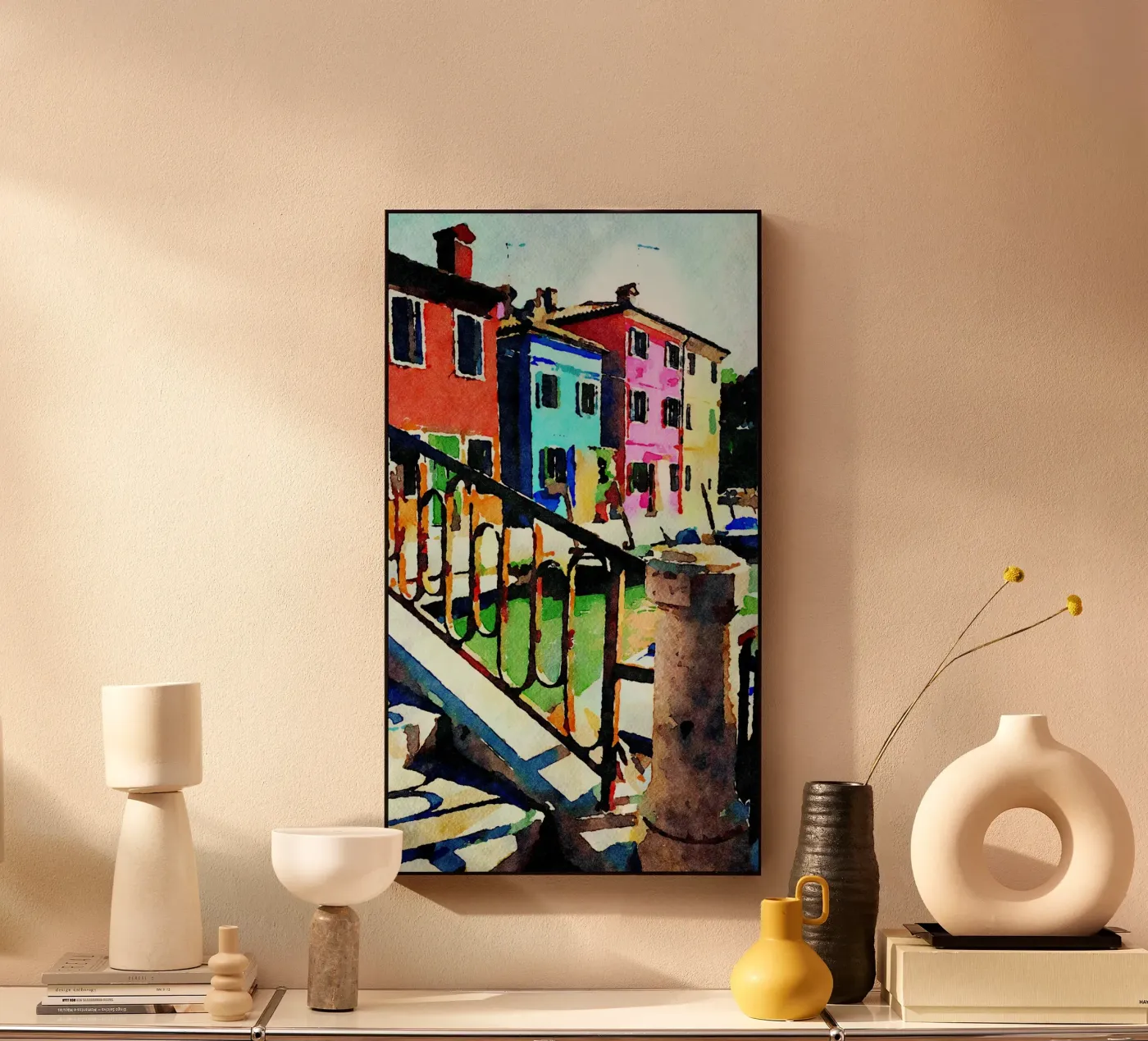 Burano Acryl-Glas von Massimo Frascogna