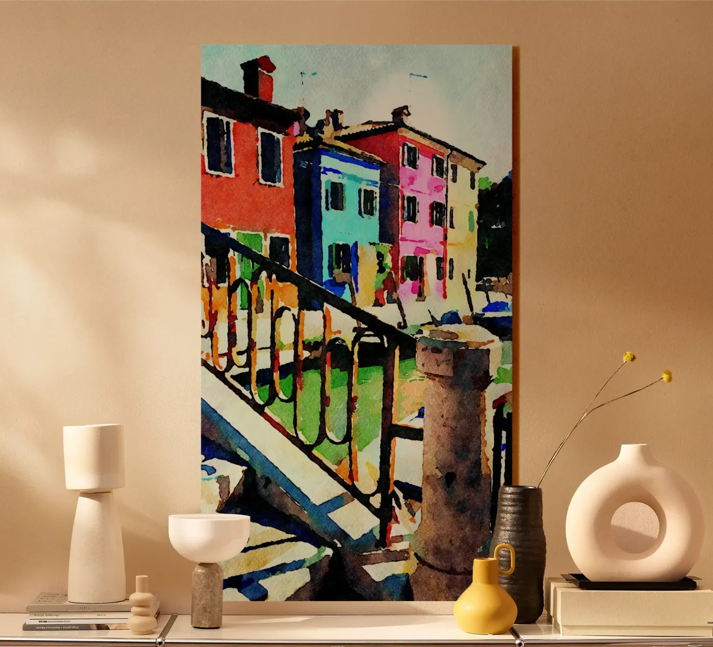 Burano Acryl-Glas von Massimo Frascogna