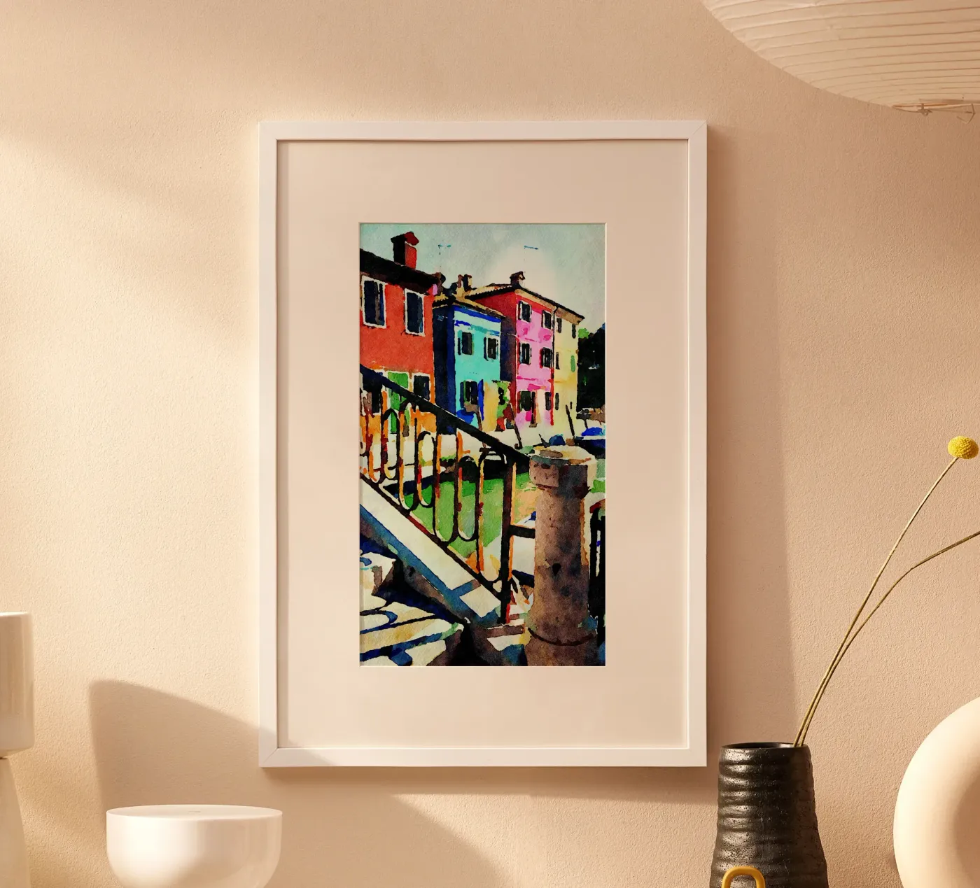 Burano poster by Massimo Frascogna