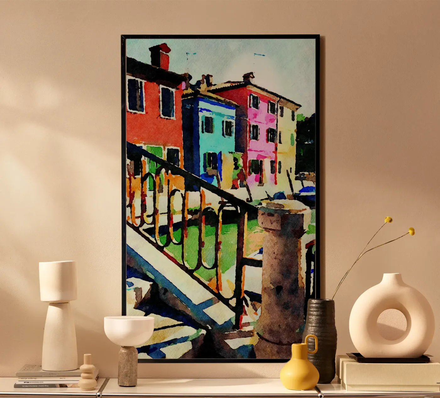Burano poster by Massimo Frascogna