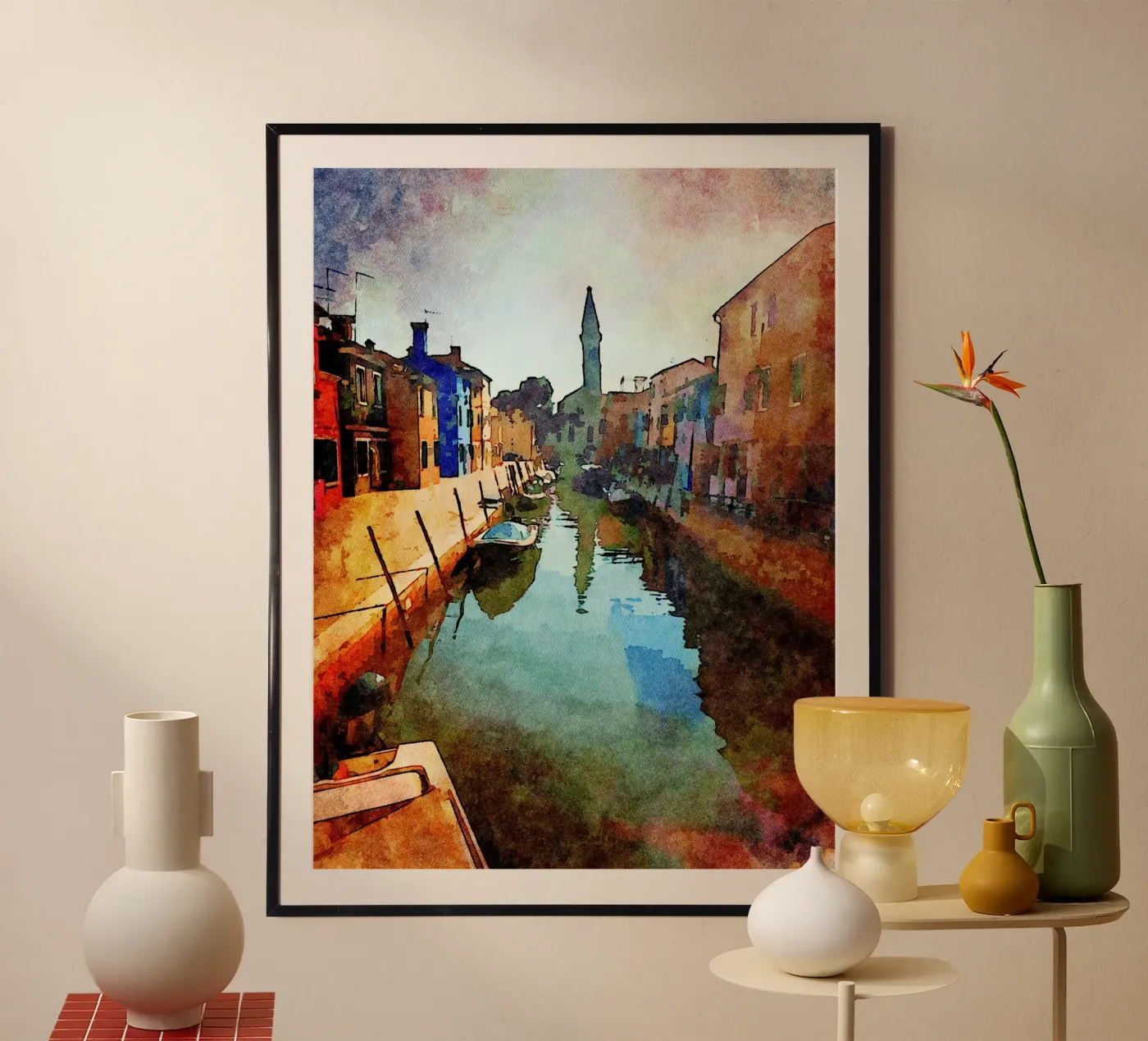 Burano poster by Massimo Frascogna