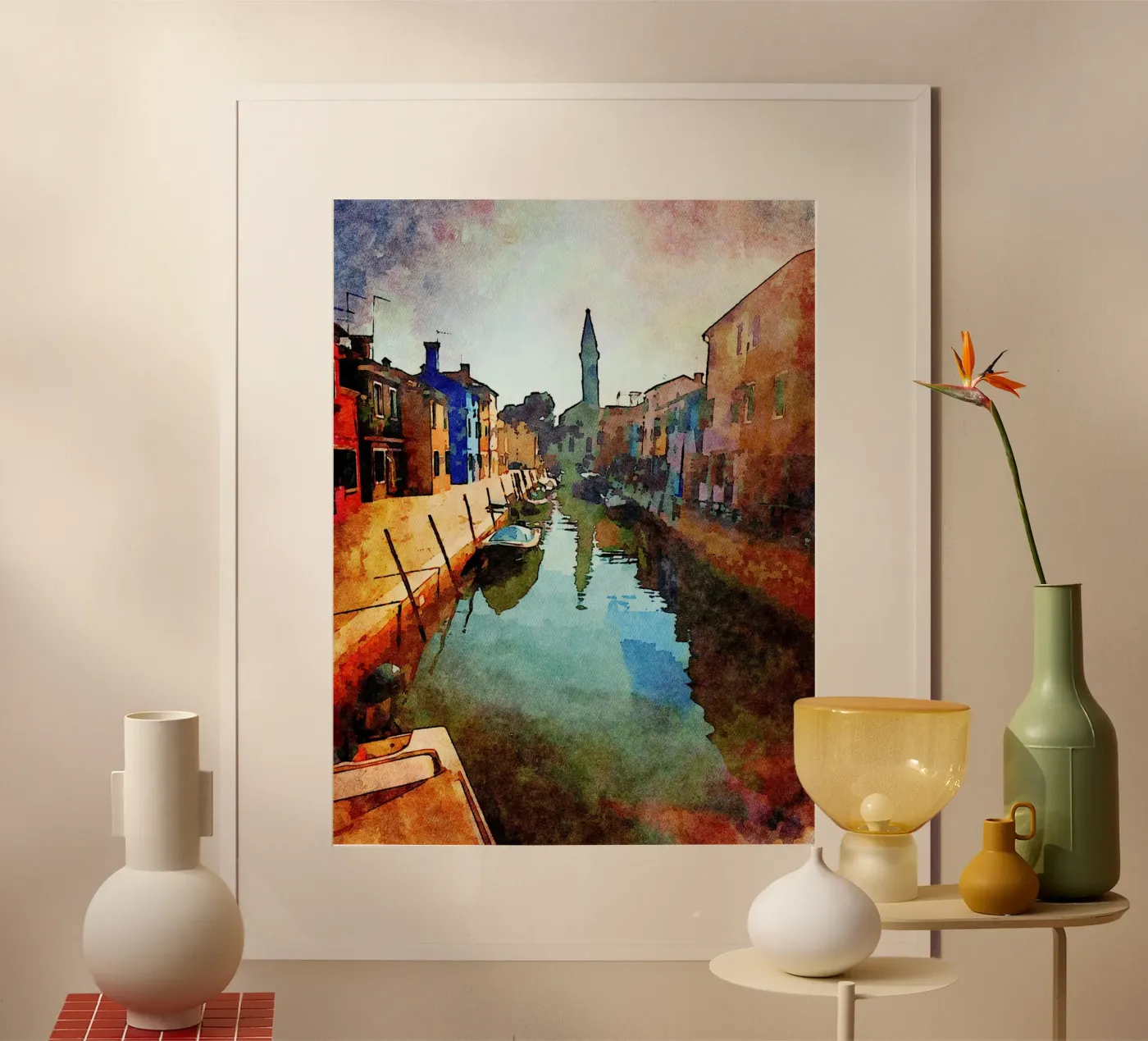 Burano poster by Massimo Frascogna