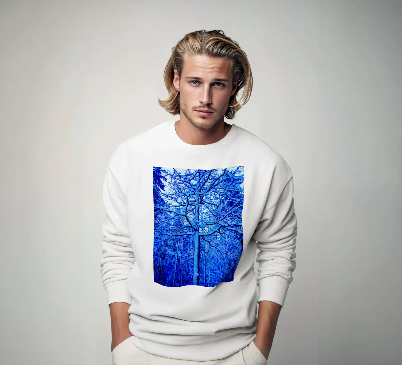 Winter tree sweatshirt by Massimo Frascogna