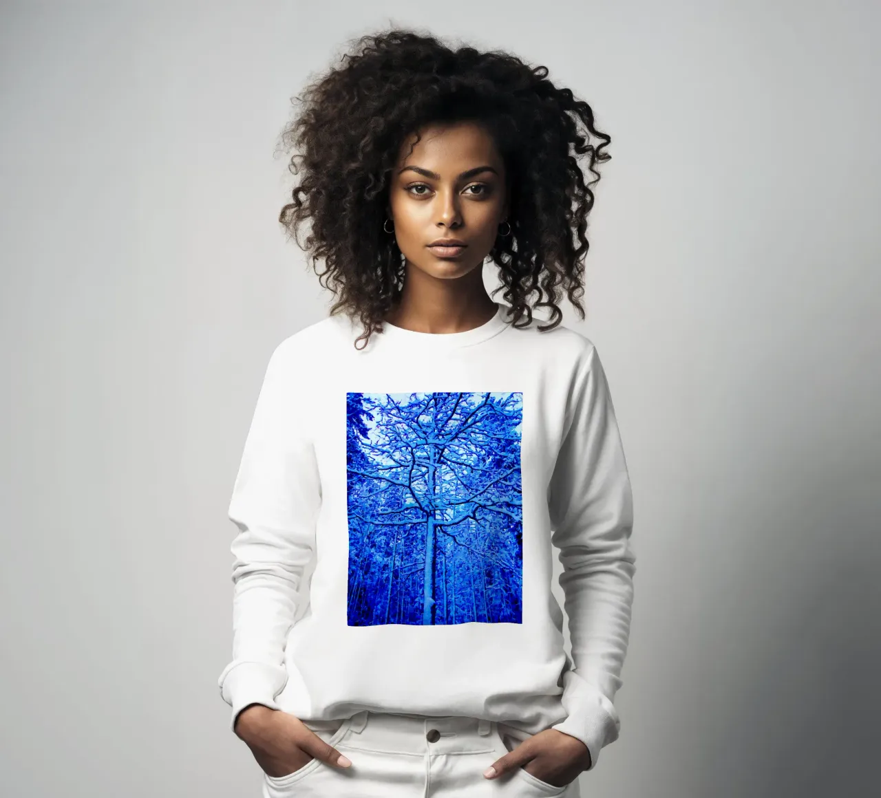 Winter tree sweatshirt by Massimo Frascogna