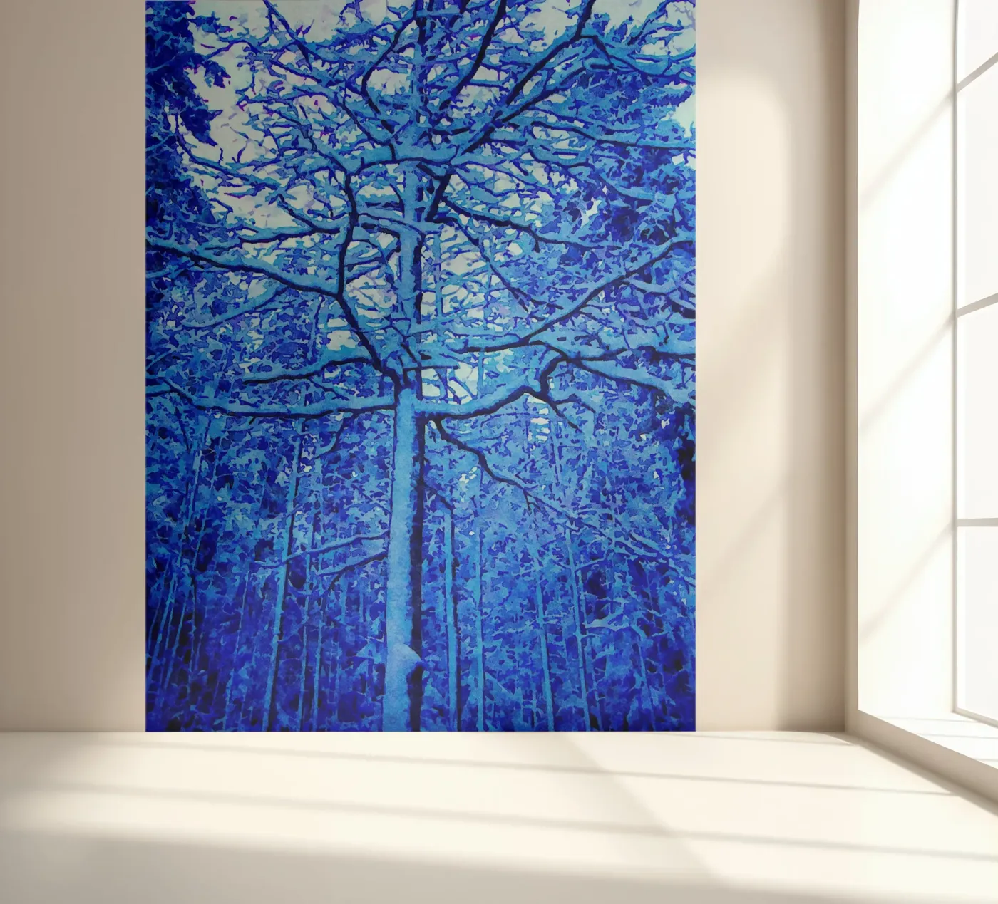 Winterboom fotobehang van Massimo Frascogna