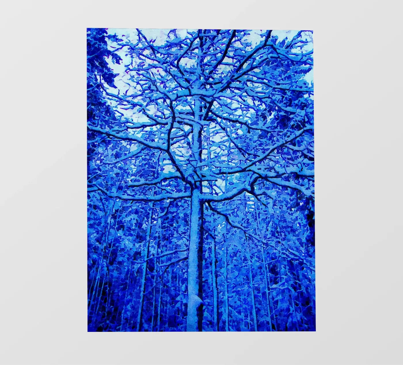 Winterboom fotobehang van Massimo Frascogna