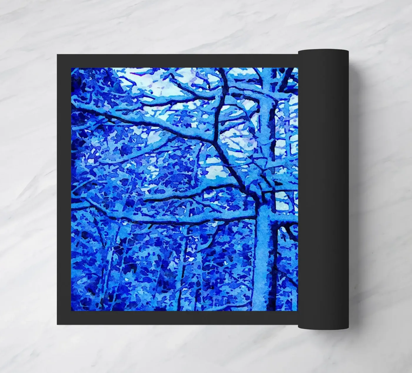 Winter tree deurmat van Massimo Frascogna