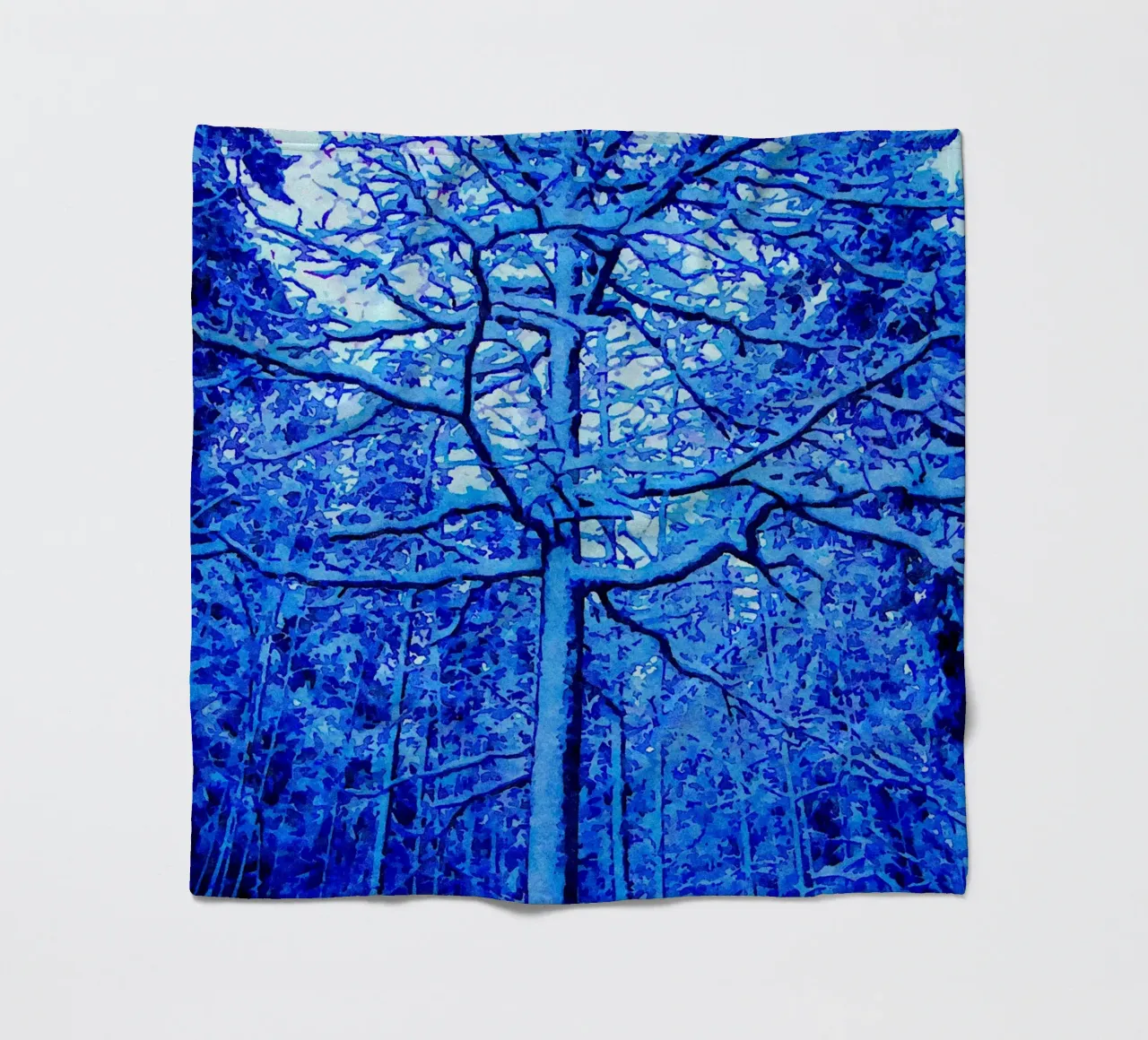 Winterbaum Fleecedecke von Massimo Frascogna