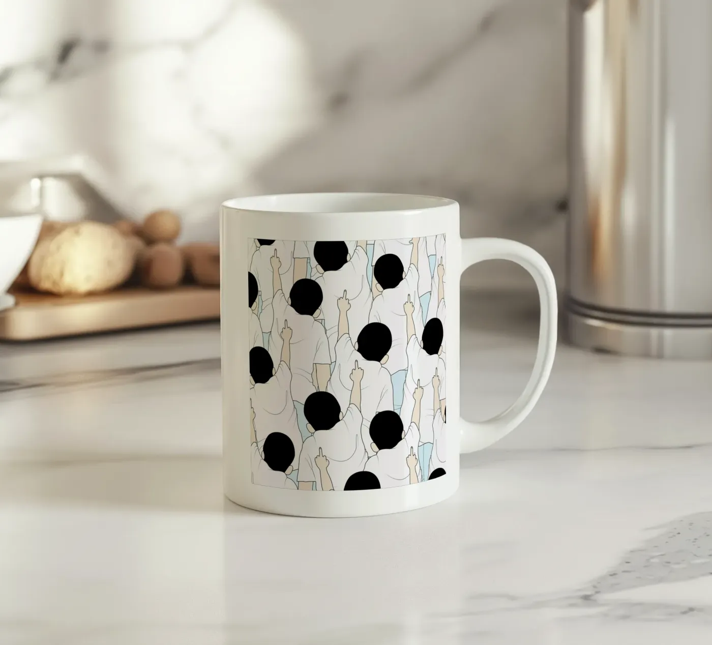 Protest ceramic mug by Ruei