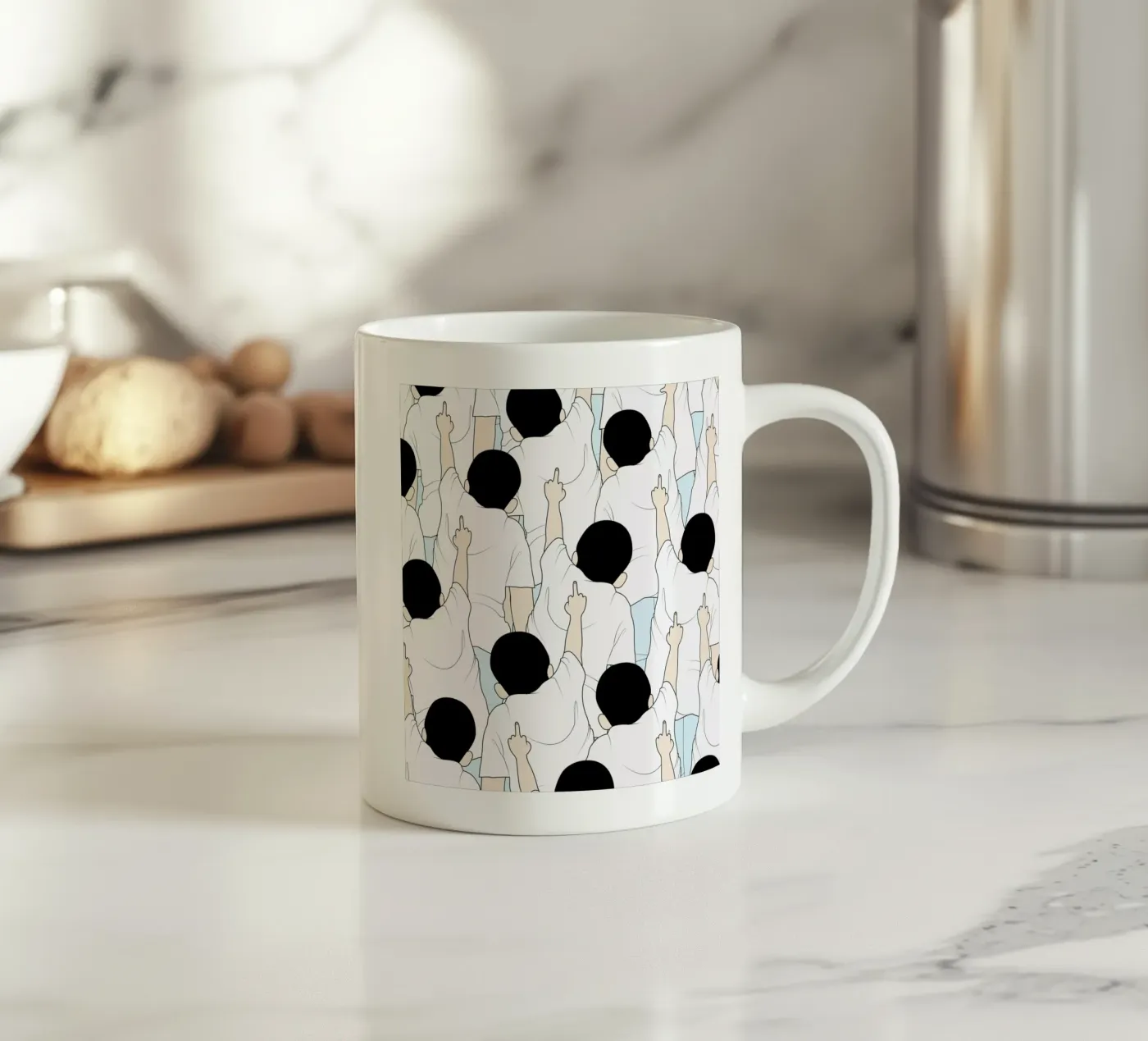 Protest keramische mok van Ruei