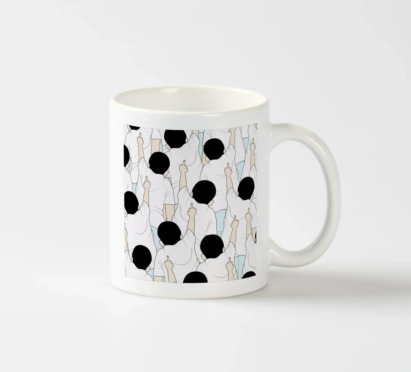 Protest ceramic mug by Ruei