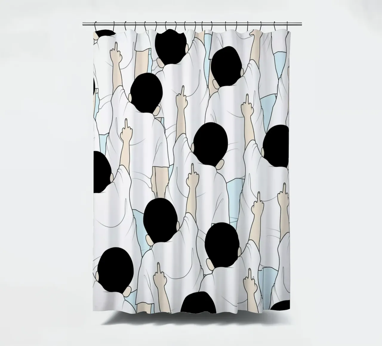 Protest douchegordijn van Ruei