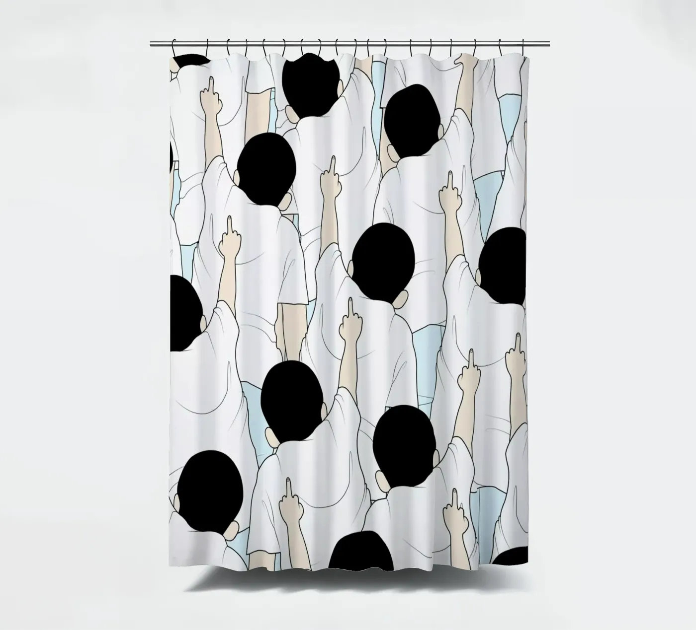 Protest douchegordijn van Ruei