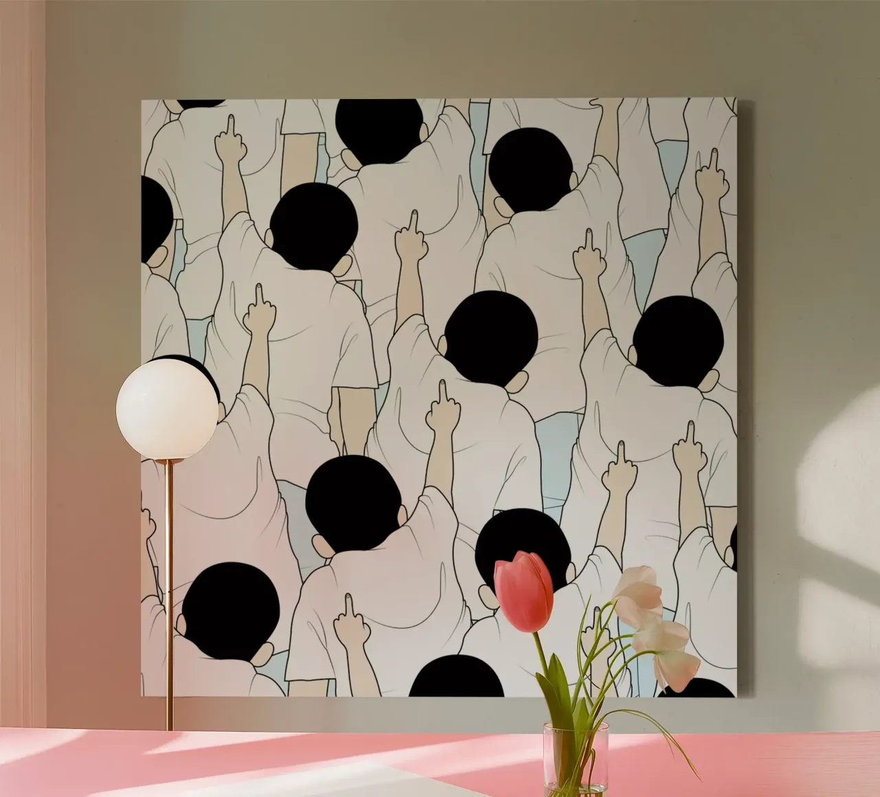 Protest canvas by Ruei