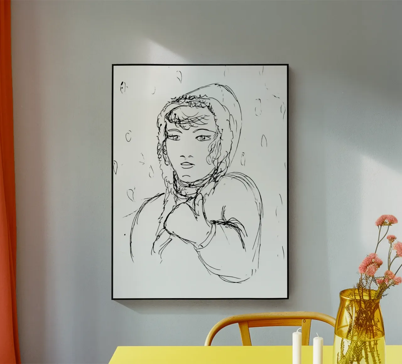 Ragazza d'inverno plexiglass da Massimo Frascogna