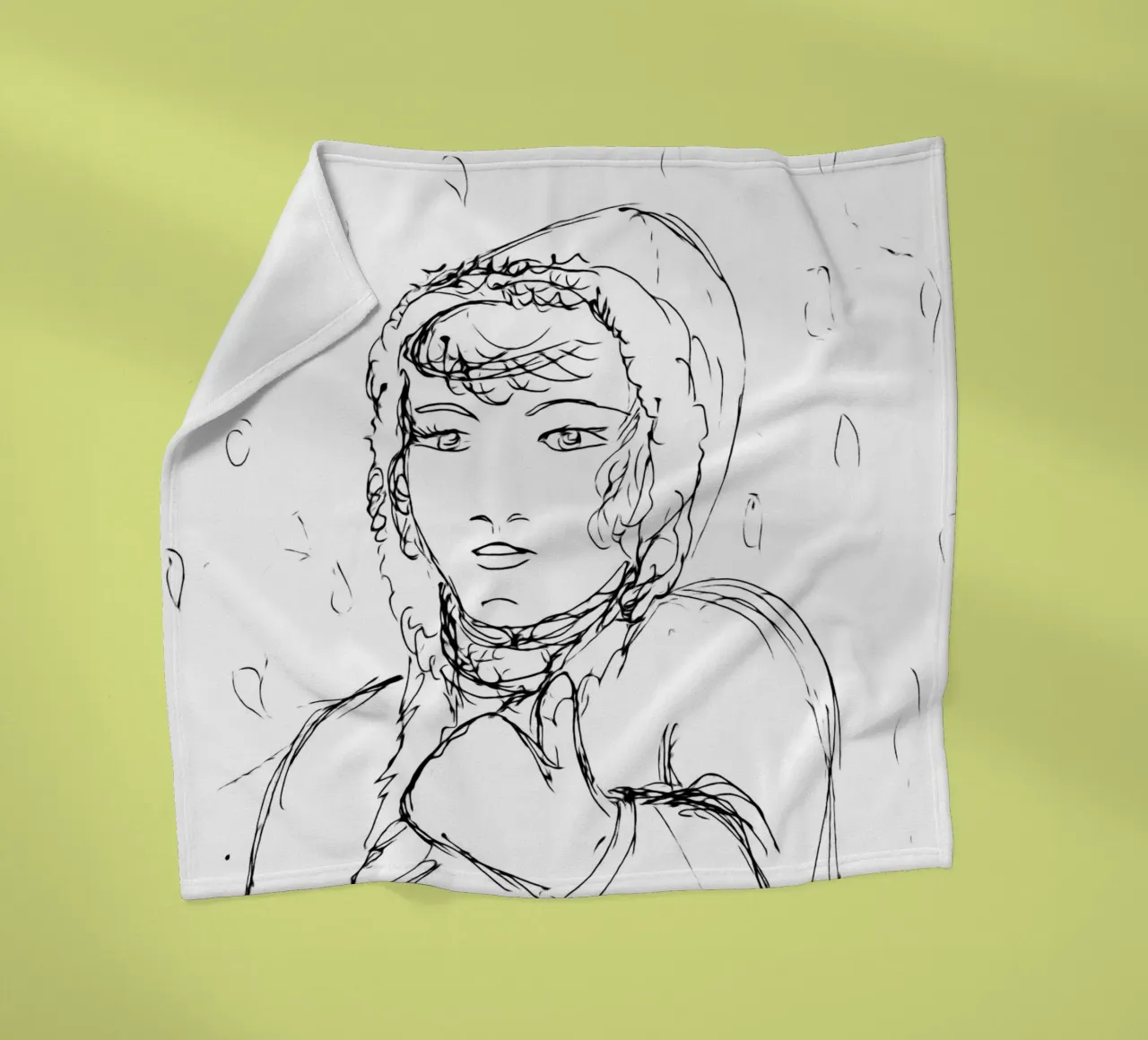 Ragazza d'inverno coperta in pile da Massimo Frascogna