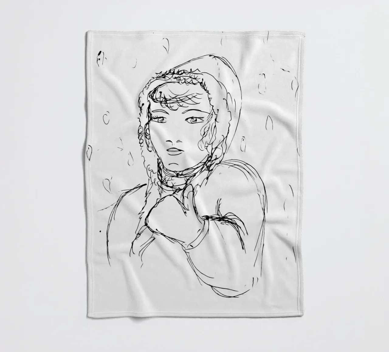 Ragazza d'inverno coperta in pile da Massimo Frascogna