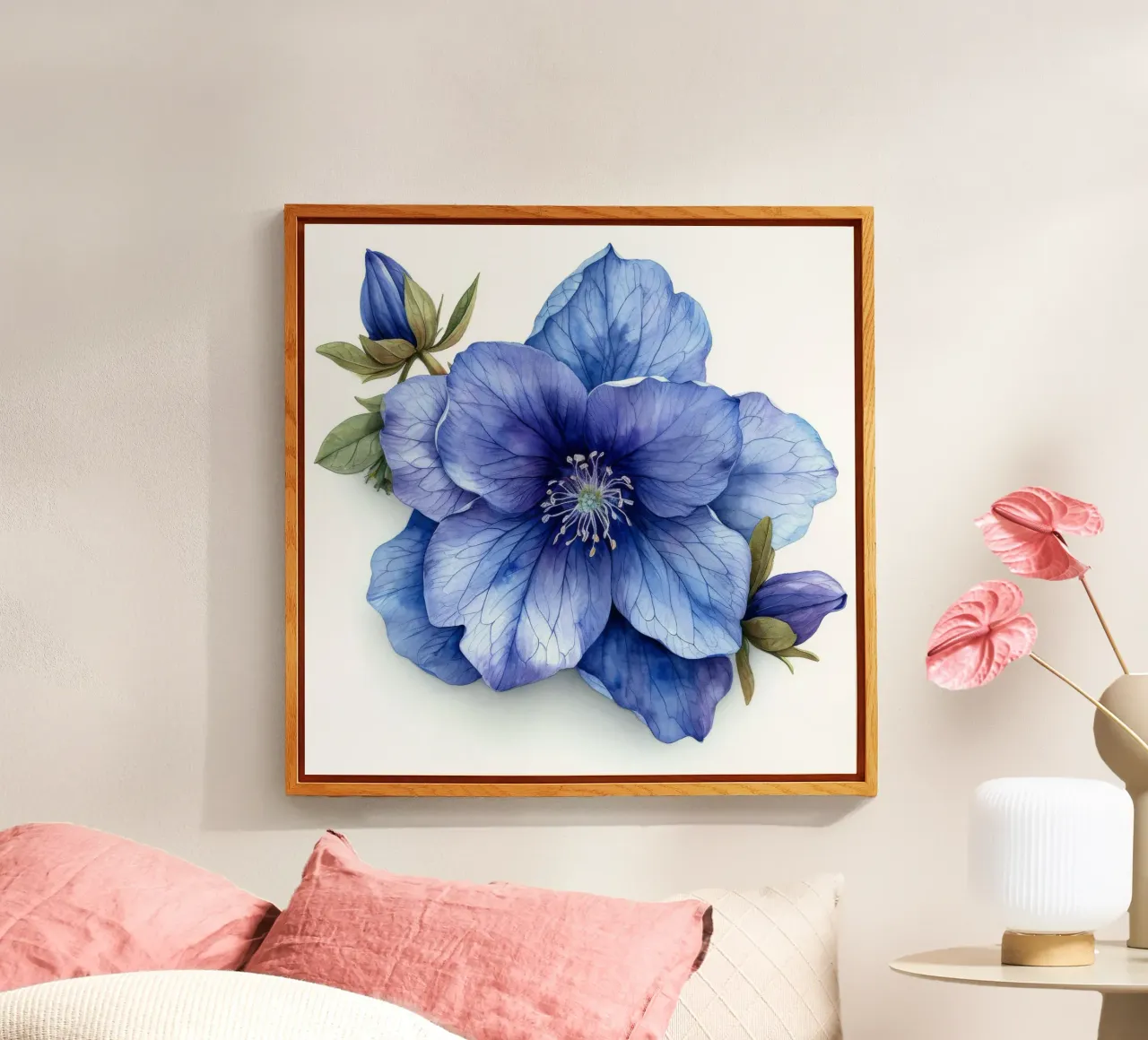 Bellflower 2 acrylic glass by Bold Blooms
