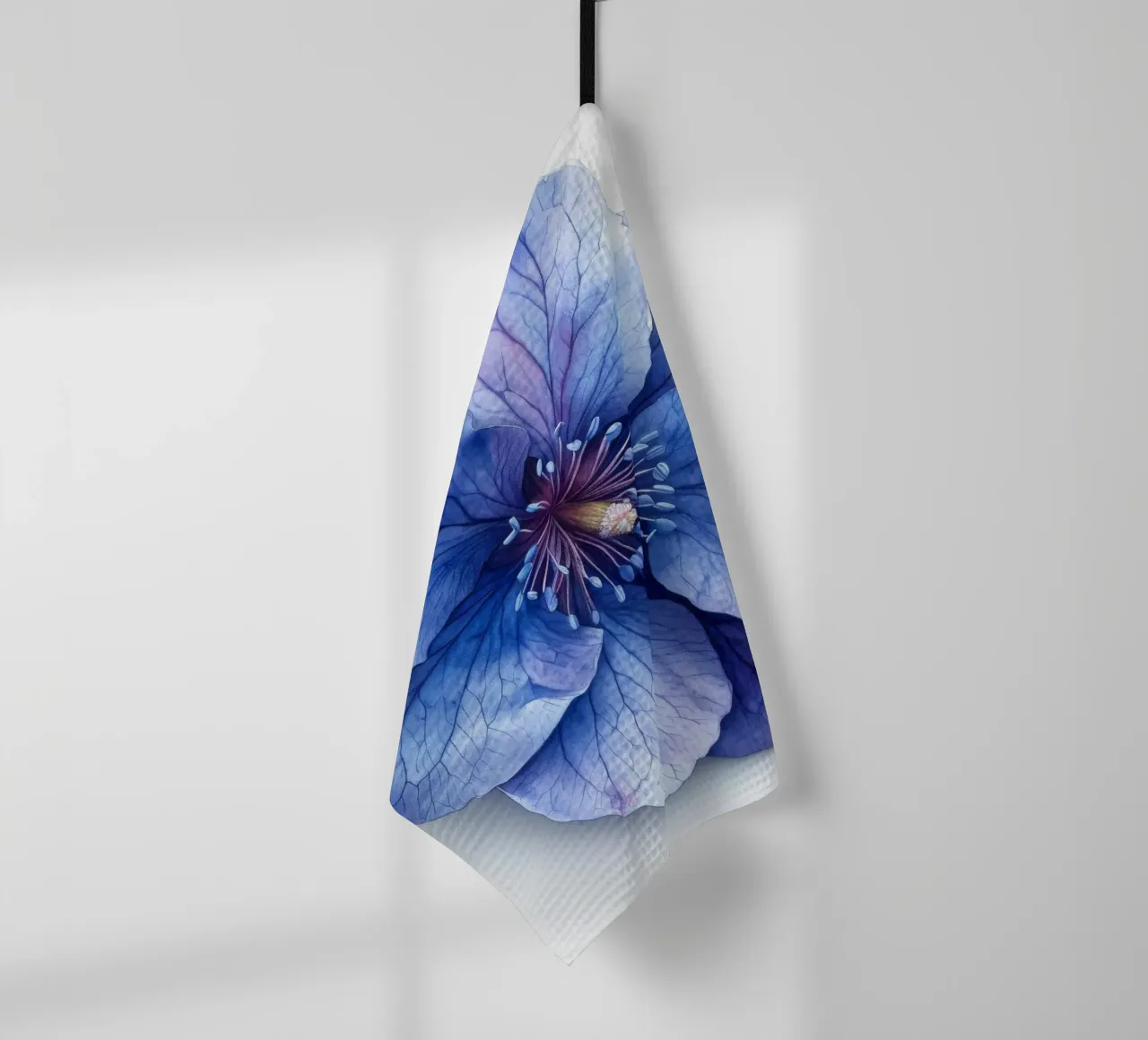 Bellflower 3 tea towel by Bold Blooms