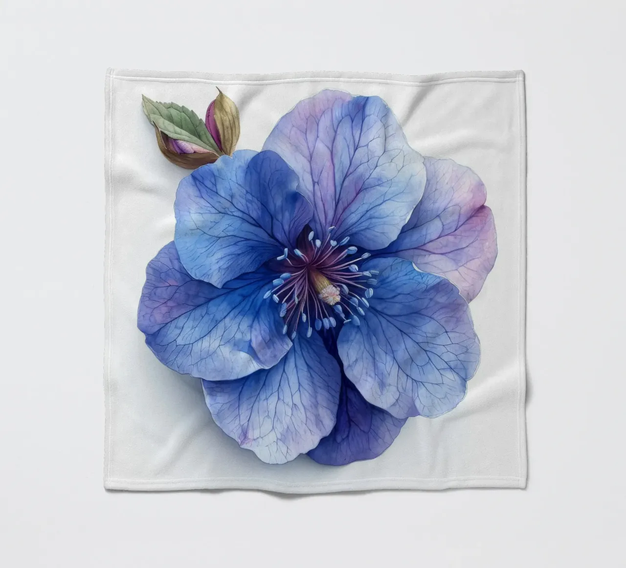 Bellflower 3 fleece blanket by Bold Blooms