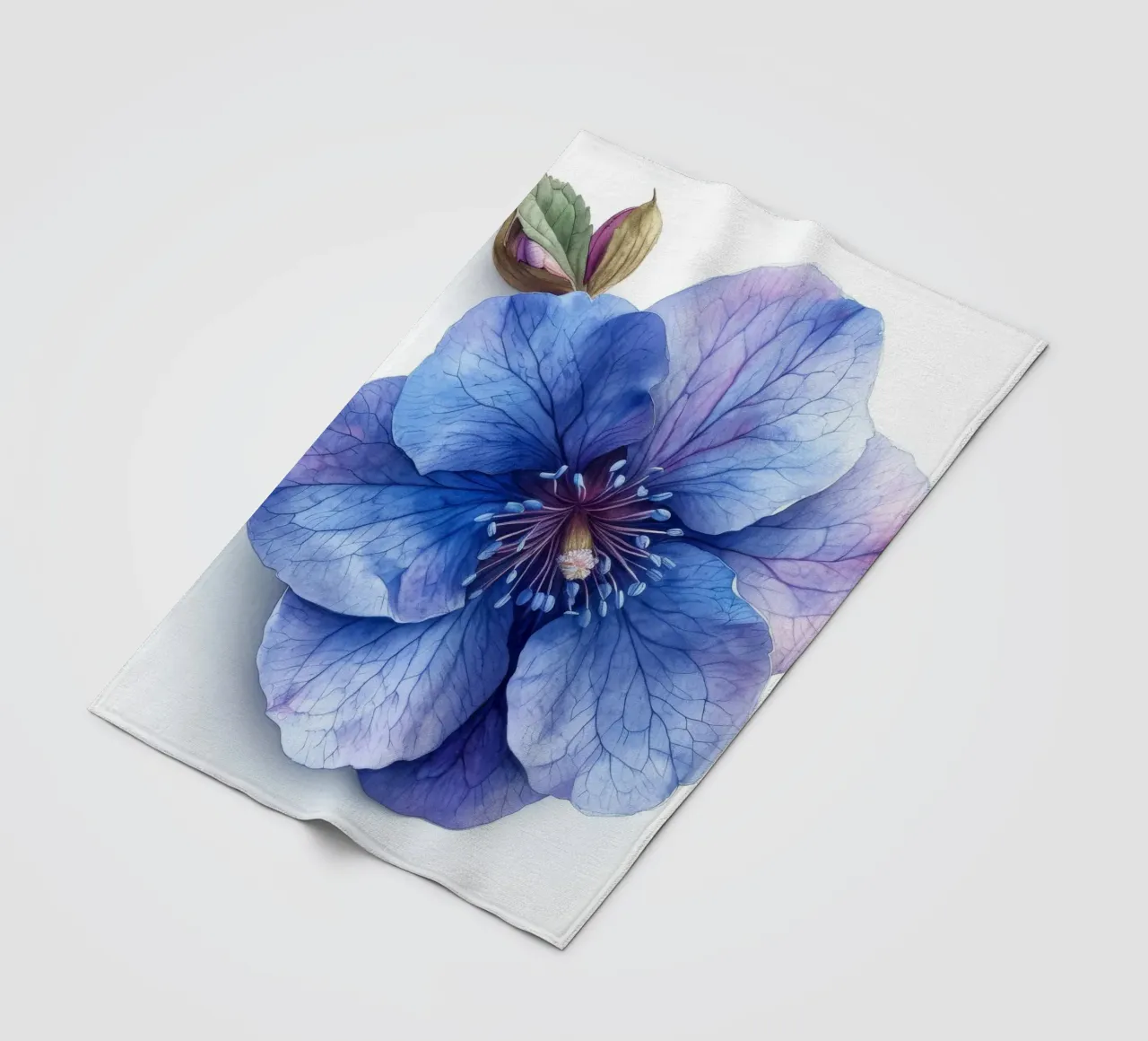 Bellflower 3 fleece blanket by Bold Blooms
