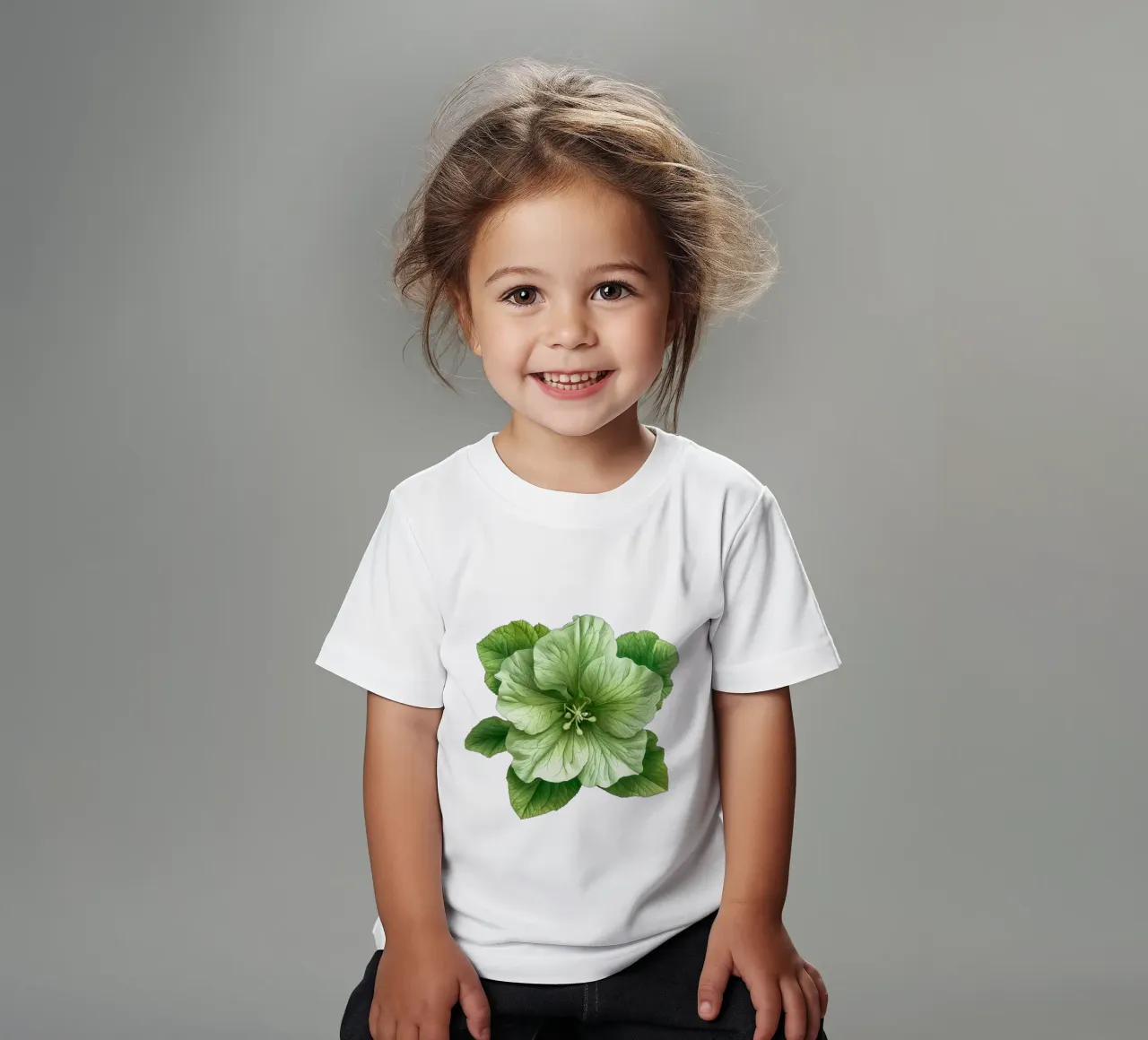 Bells of Ireland Flower 3 kids t-shirt by Bold Blooms