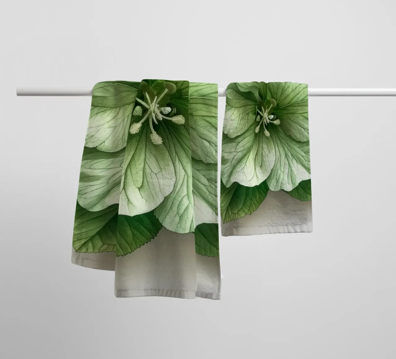Campane d'Irlanda Fiore 3 asciugamano da bagno da Bold Blooms