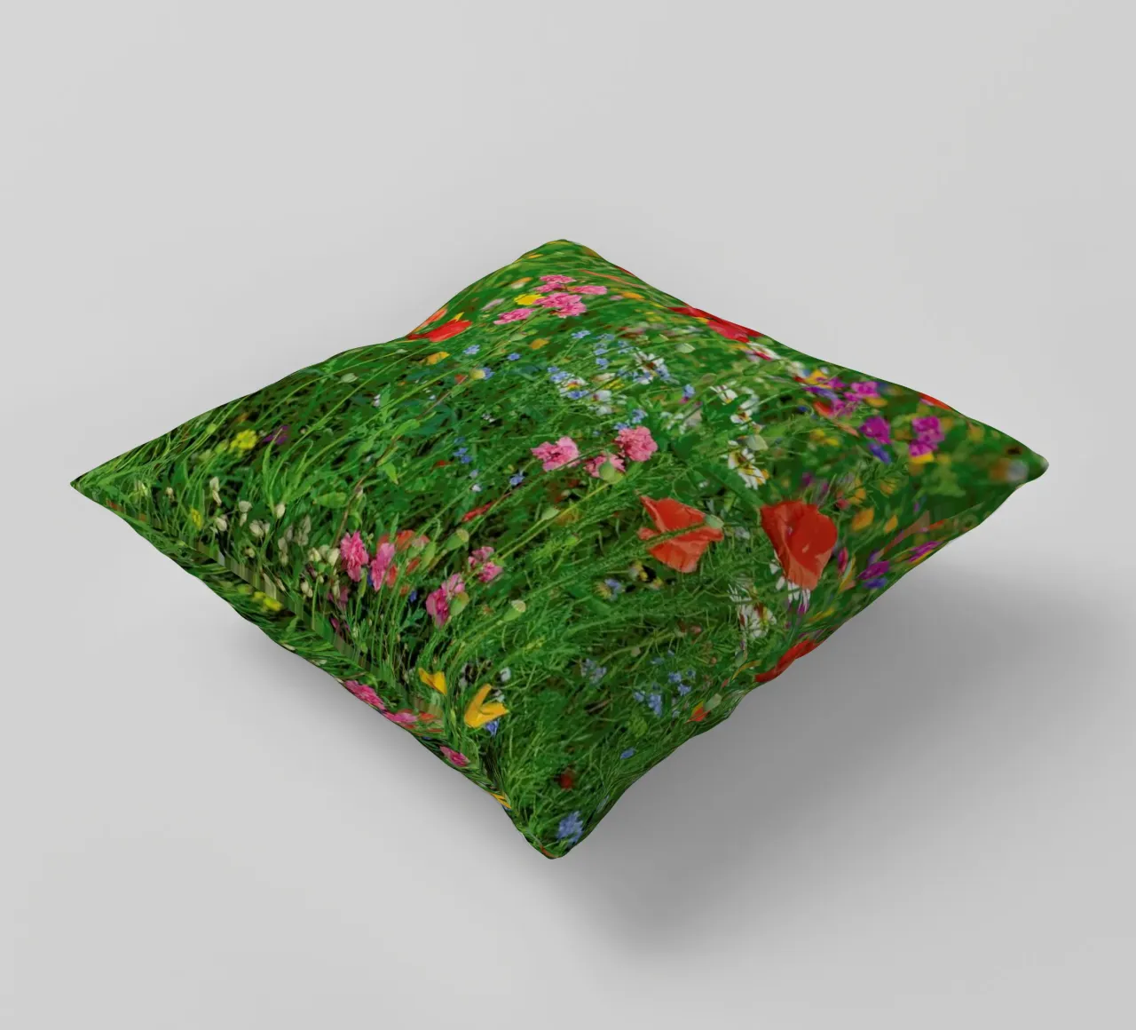 Wild Flowers Field 2 decorative cushion by Curious Collections by Marielle Leenders