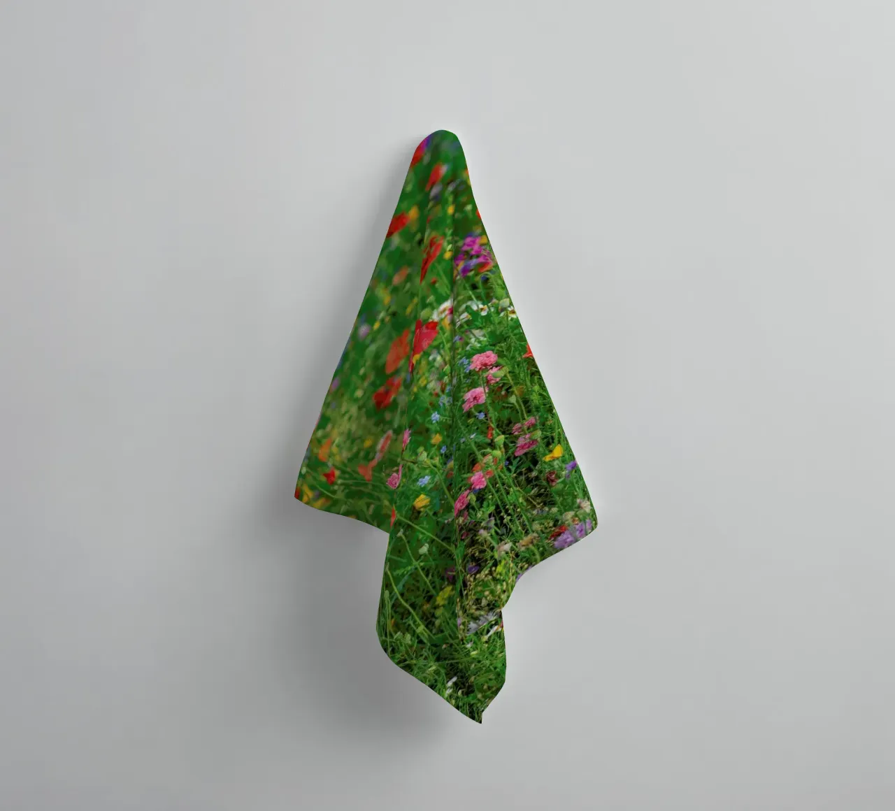 Wild Flowers Field 2 towel by Curious Collections by Marielle Leenders