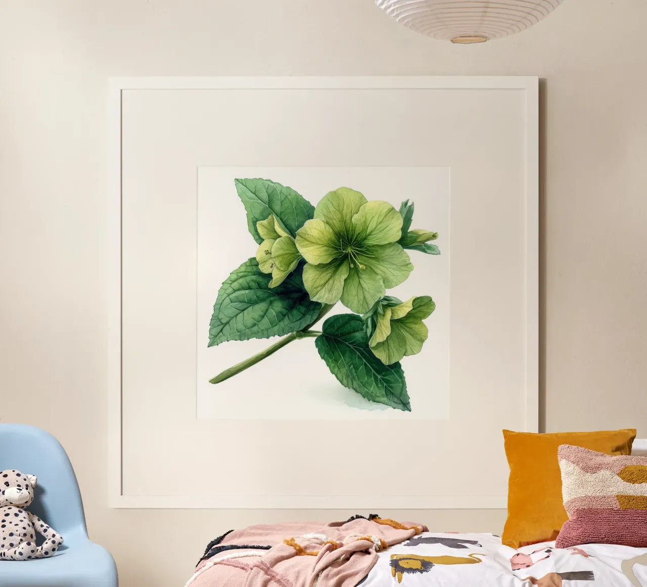 Campane d'Irlanda Fiore 1 poster con telaio in alluminio da Bold Blooms