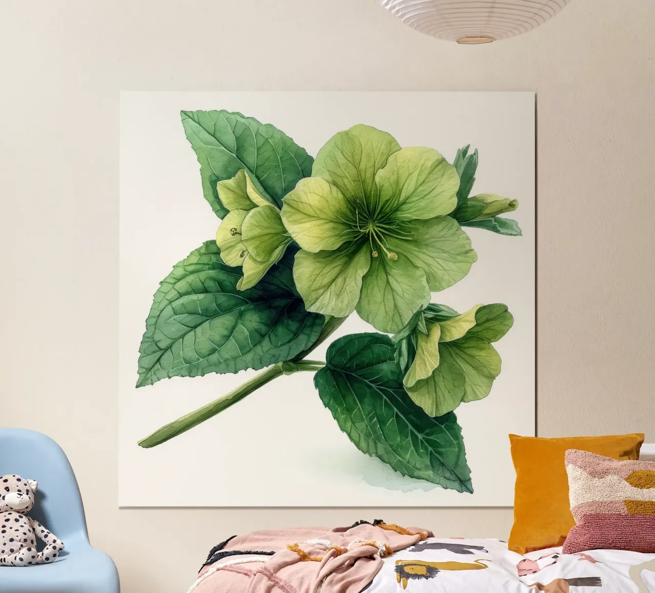 Campane d'Irlanda Fiore 1 poster con telaio in alluminio da Bold Blooms