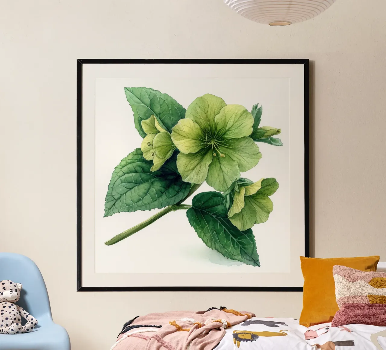 Campane d'Irlanda Fiore 1 poster con telaio in alluminio da Bold Blooms