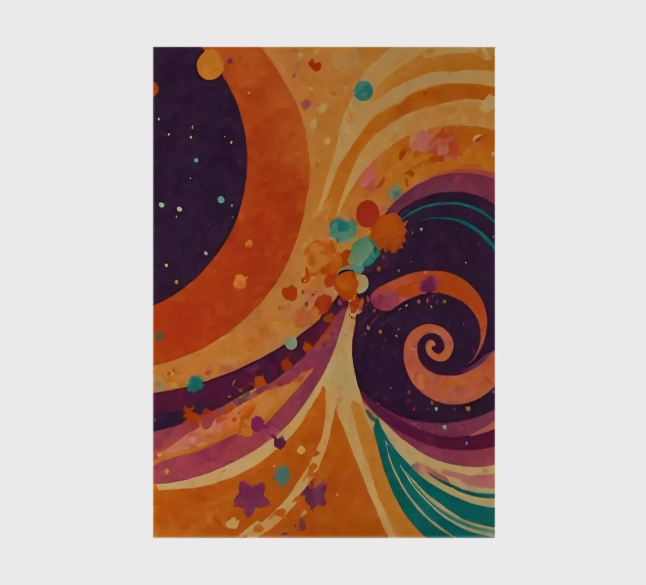 Coloratissimi motivi astratti si susseguono su uno sfondo vibrante diario da DesignDoodle