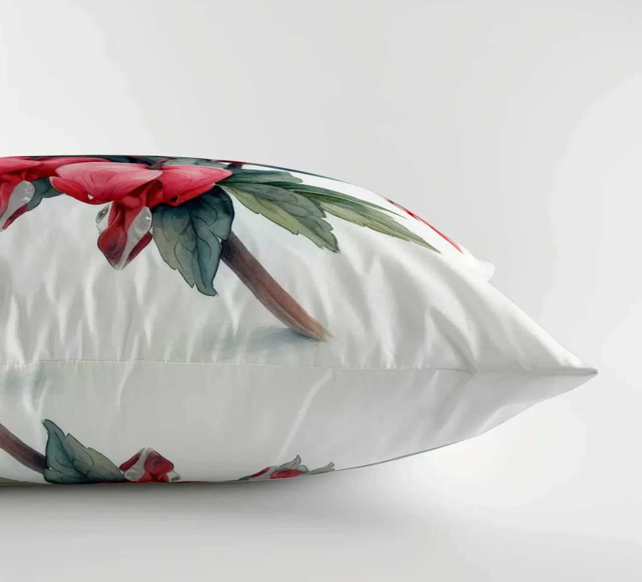 Bleeding Heart Flower 2 decorative cushion by Bold Blooms