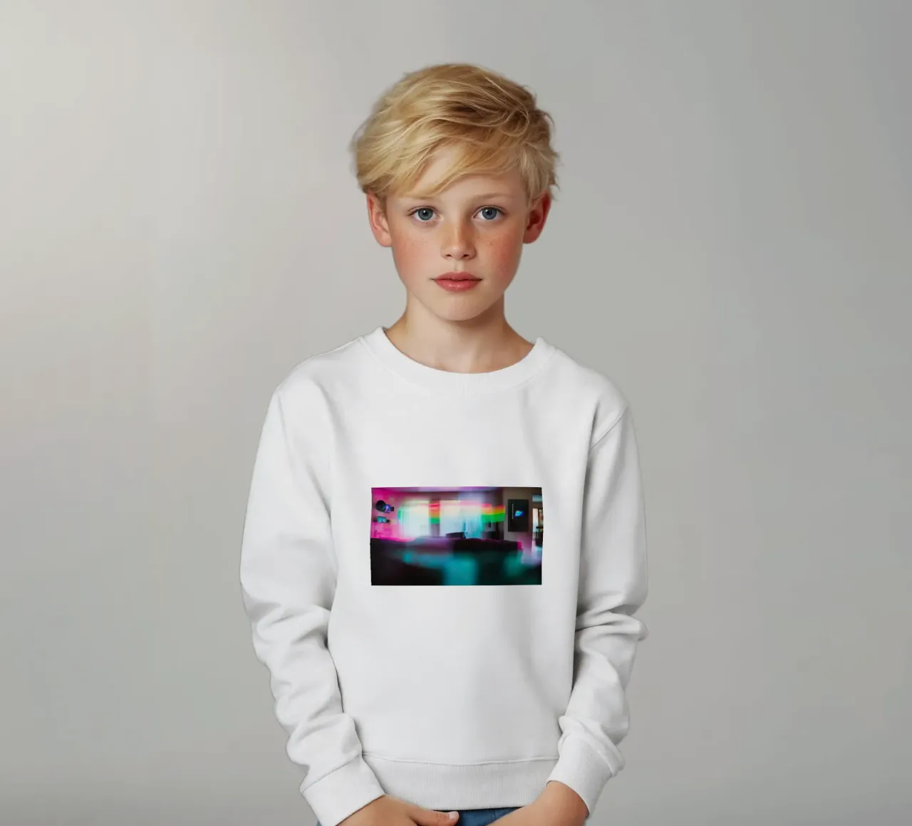 Salon iridescent: between dream and reality kids sweatshirt by Le Flou